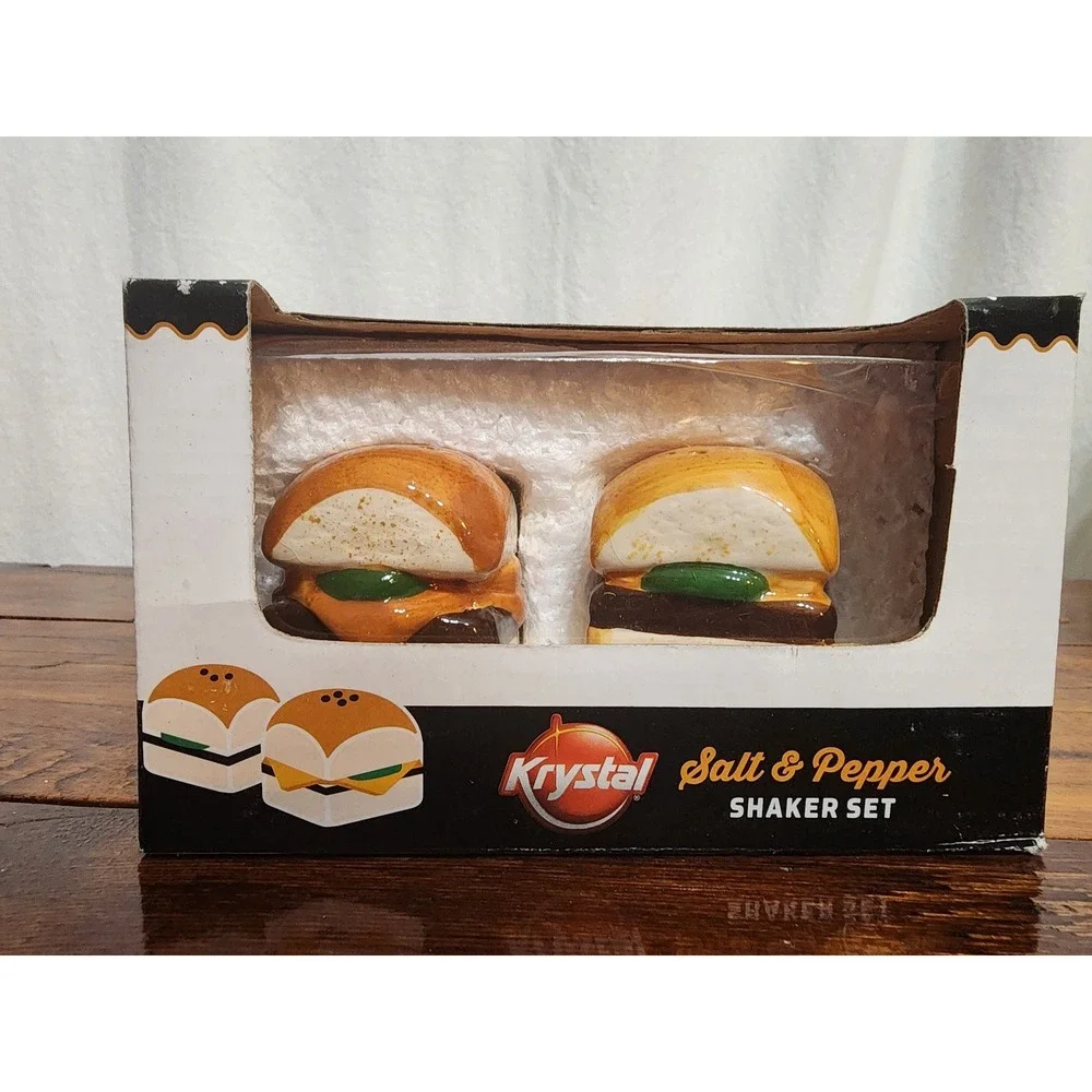 Krystal Salt & Pepper Shakers‎ Burgers